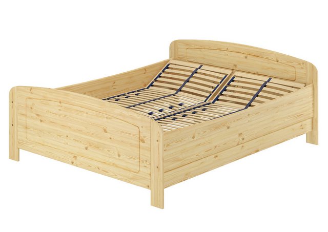 ERST-HOLZ Bett Seniorenbett 160x220 extra hoch Echtholzbett Kiefer natur, K günstig online kaufen