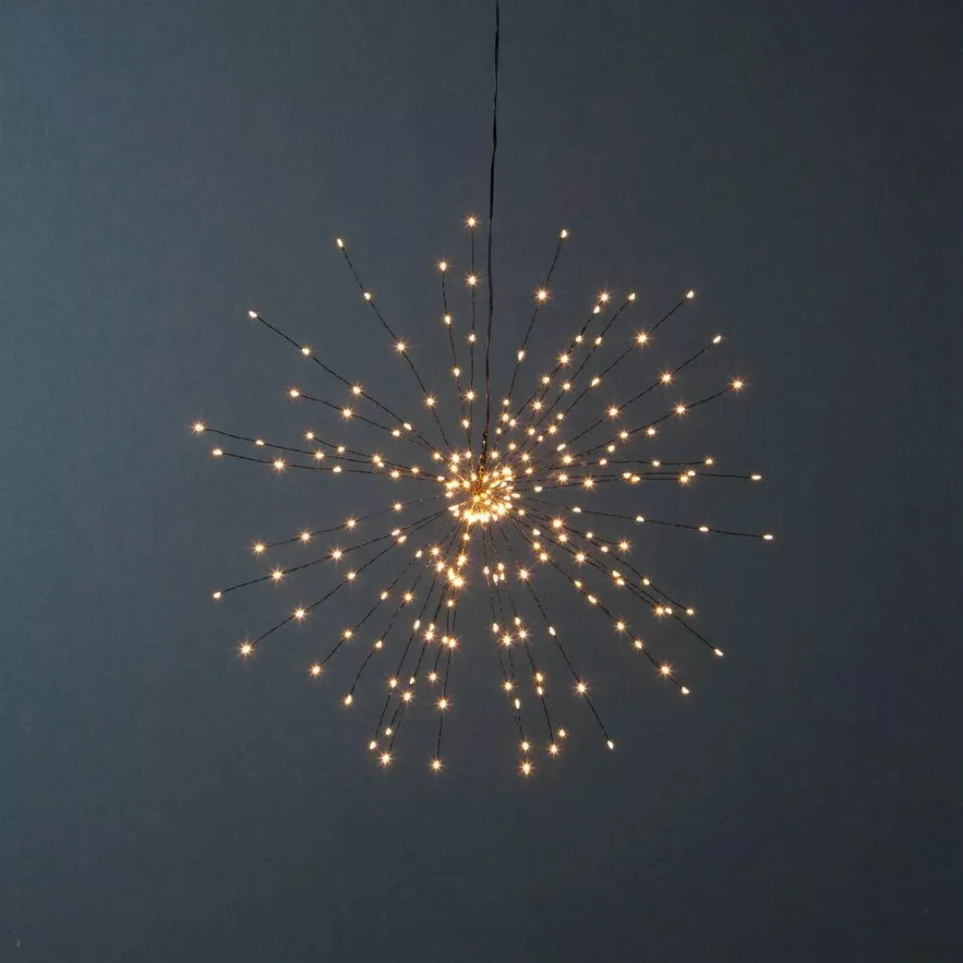 LED Pendelleuchte Firework in Schwarz 0,6W 68lm 450mm günstig online kaufen