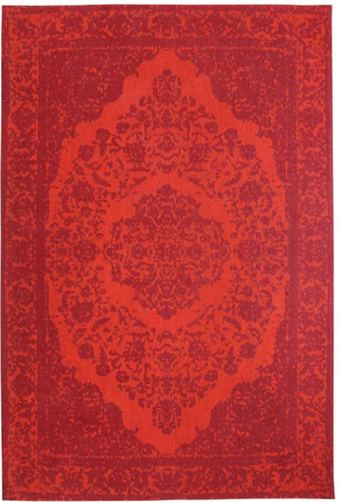 morgenland Läufer »Vintage Teppich handgetuftet rot«, rechteckig, Vintage D günstig online kaufen