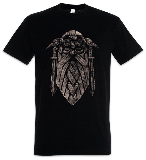 Urban Backwoods Print-Shirt Odhin IX Herren T-Shirt Wölfe Thor Paganismus W günstig online kaufen