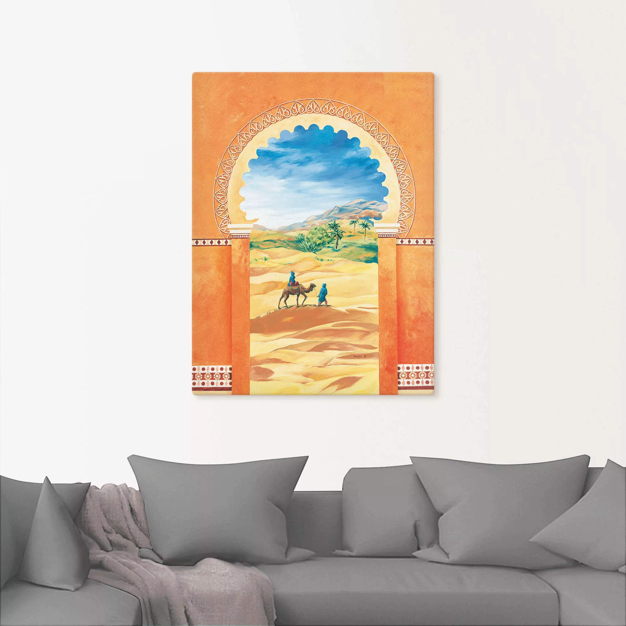 Artland Leinwandbild "Fata Morgana", Fensterblick, (1 St.), auf Keilrahmen günstig online kaufen