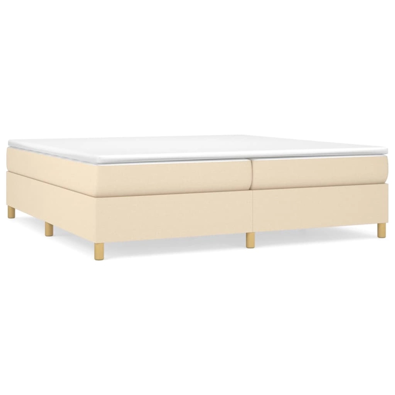 Vidaxl Boxspringbett Creme 200x200 Cm Stoff günstig online kaufen