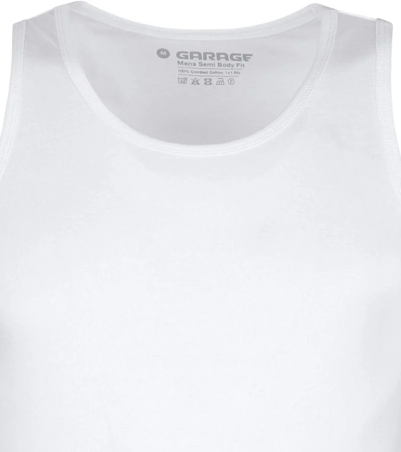 Garage Stretch Basic Singlet Weiß - Größe S günstig online kaufen