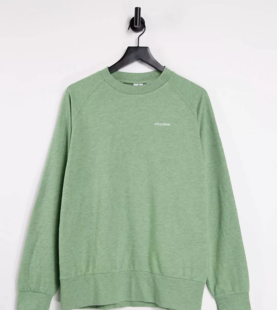 COLLUSION – Überfärbtes, meliertes Sweatshirt, Kombiteil-Mehrfarbig günstig online kaufen