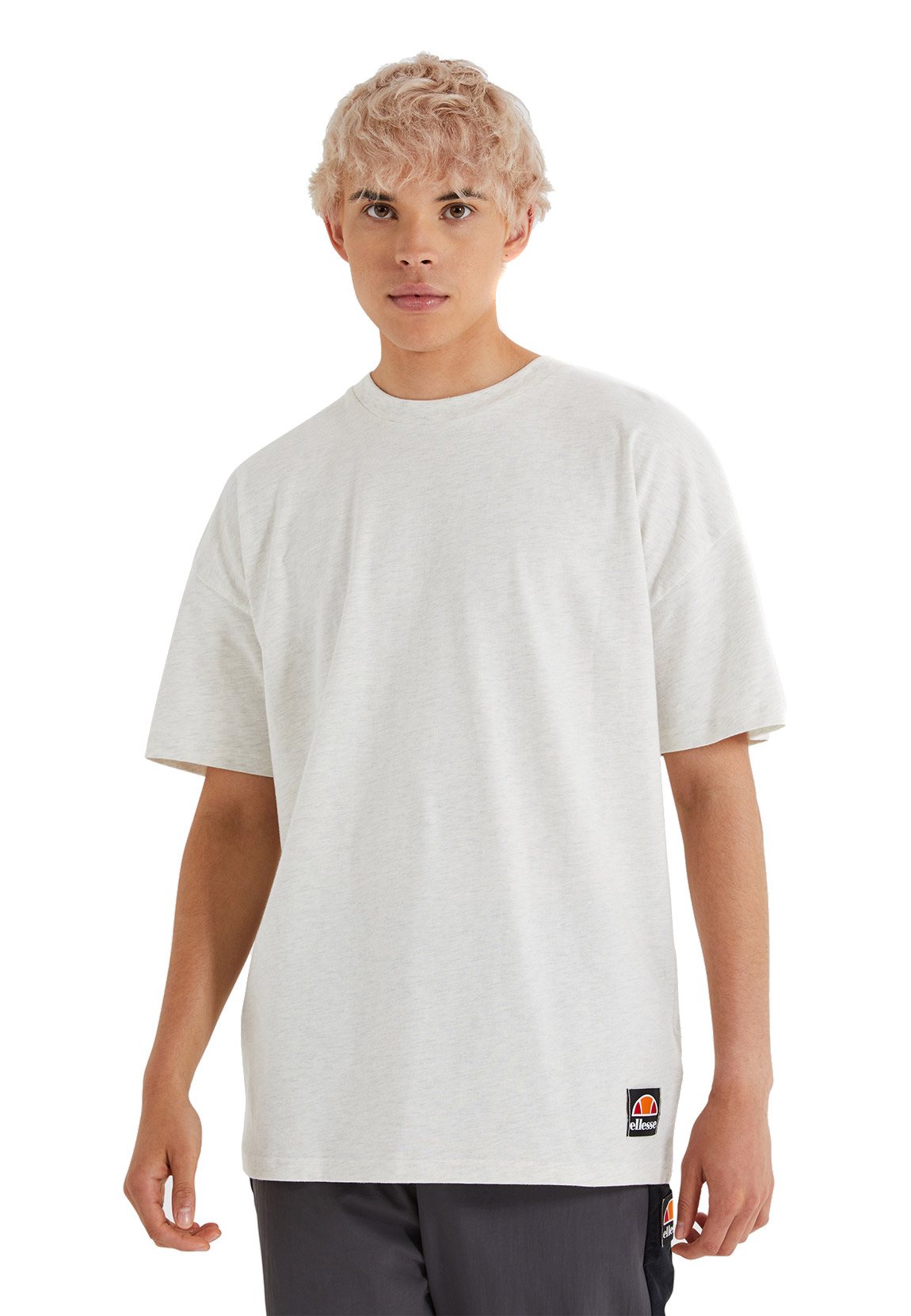 ellesse – T-Shirt aus Fleece in Ecru-Neutral günstig online kaufen
