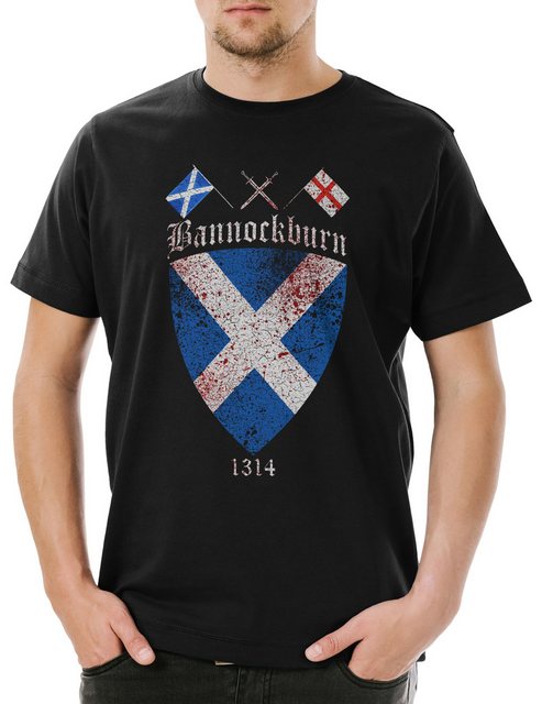 Urban Backwoods Print-Shirt Bannockburn Herren T-Shirt Battle Schlacht 1314 günstig online kaufen