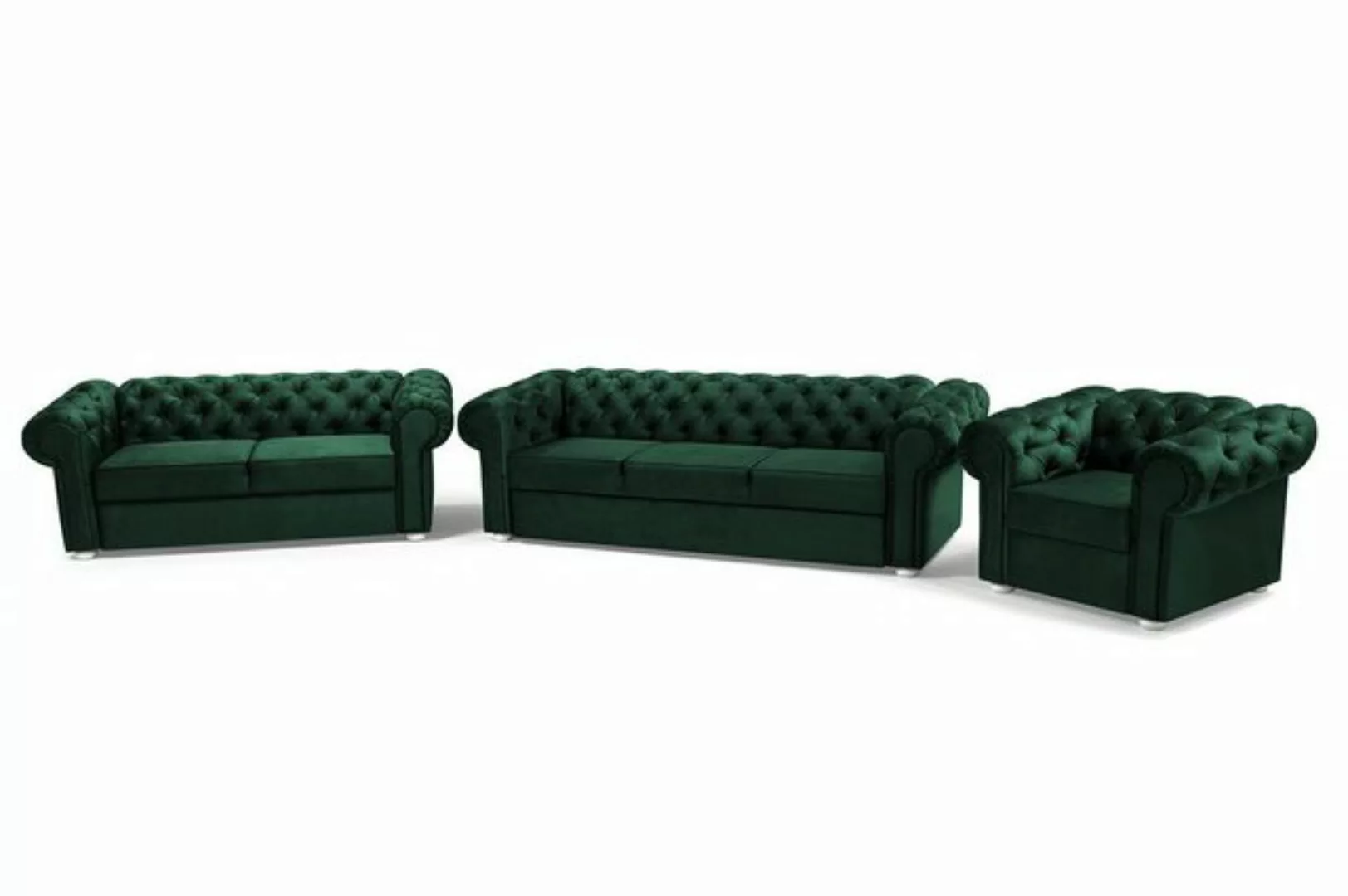 MOEBLO Polstergarnitur Couchgarnitur AVIA 321, (Wohnzimmergarnitur 3+2+1 Dr günstig online kaufen