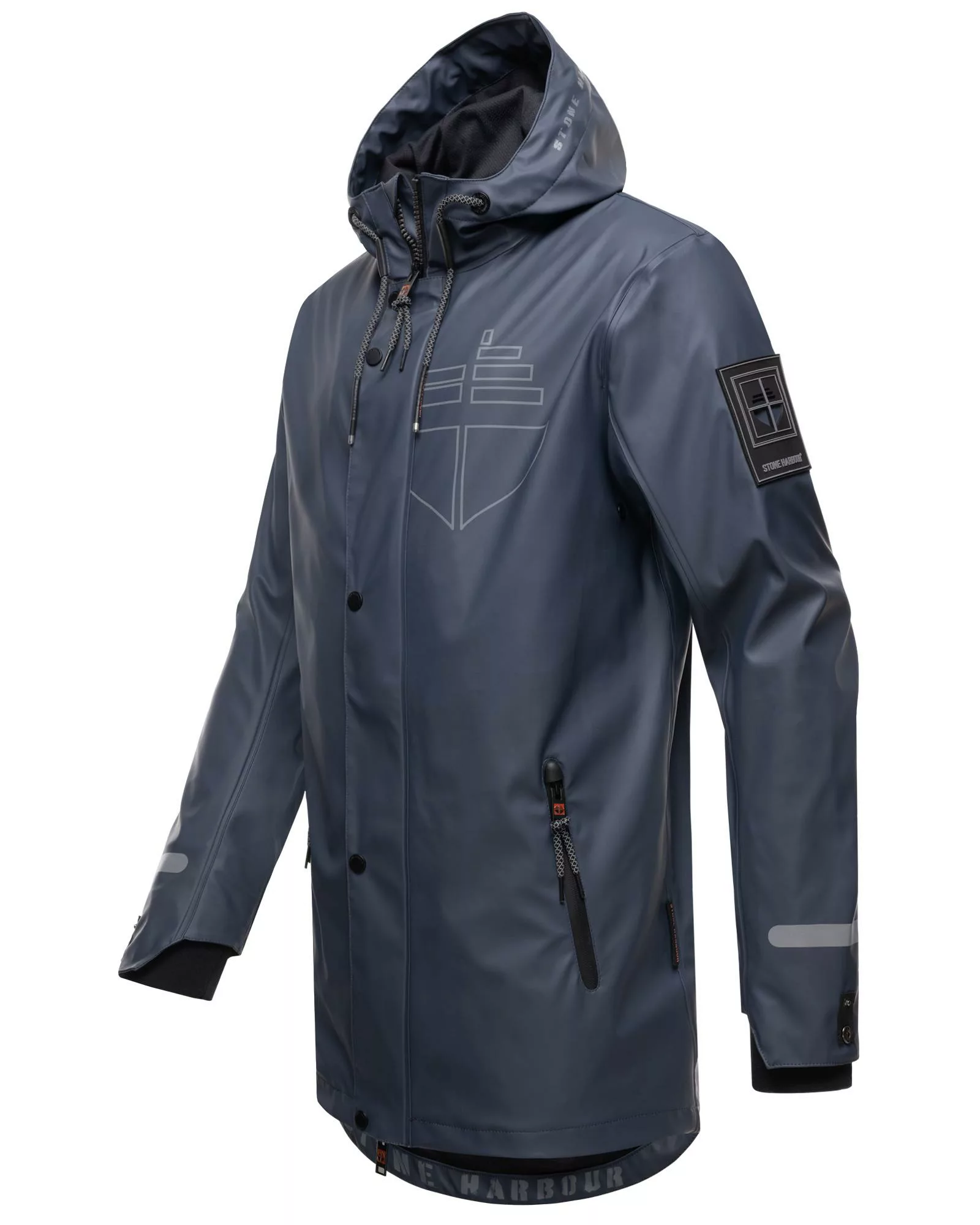 Stone Harbour Regenmantel "Tamio", Herren Regenjacke mit extralangen Ärmeln günstig online kaufen