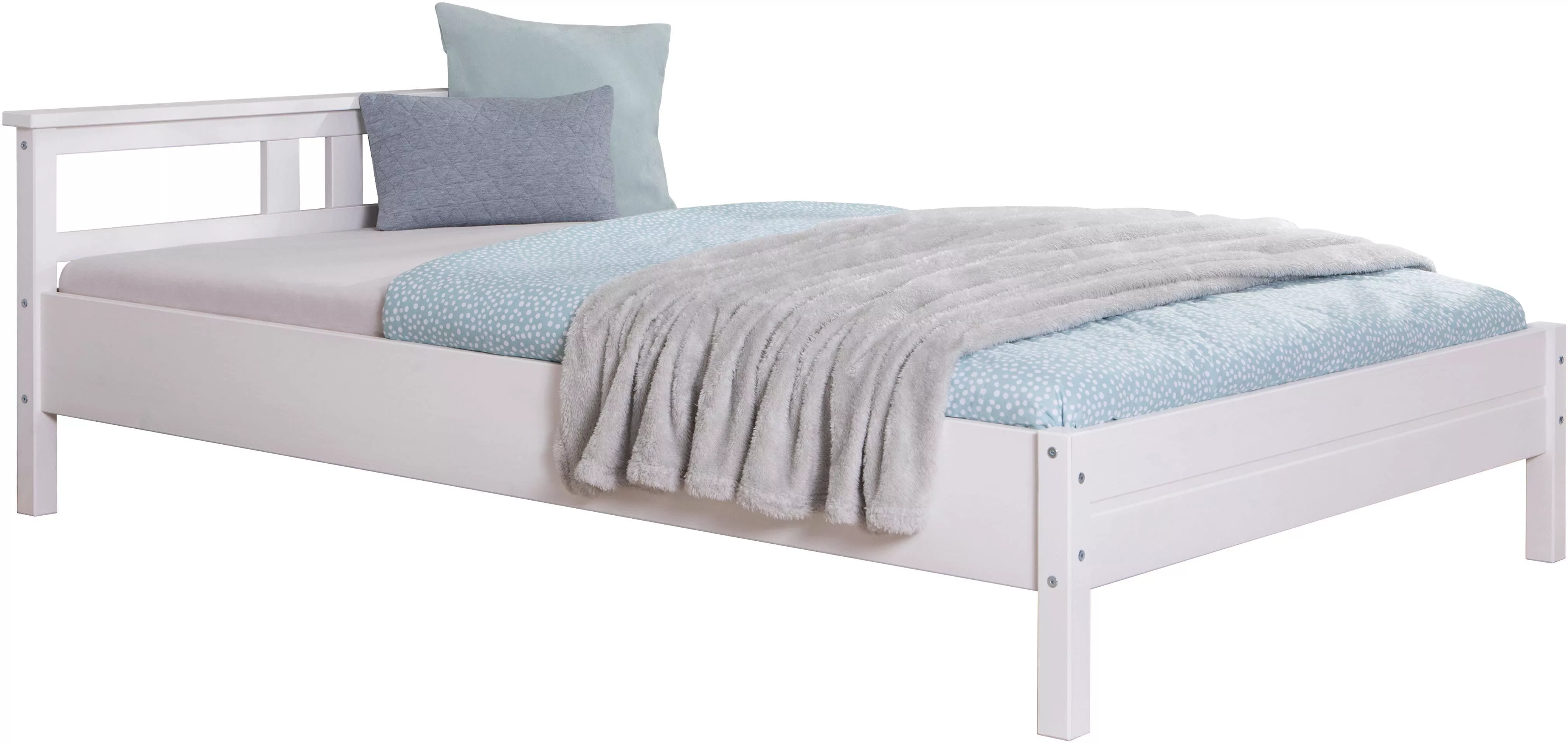 Ticaa Futonbett "Merci", Einzelbett, aus Kiefer Massivholz, inkl. Rollrost günstig online kaufen