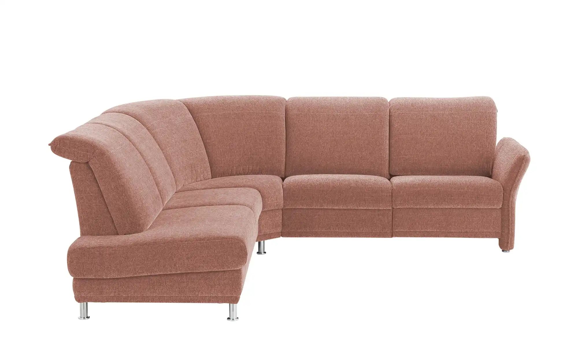 Polstermöbel Oelsa Ecksofa  Messina ¦ rosa/pink ¦ Maße (cm): B: 267 H: 92 T günstig online kaufen