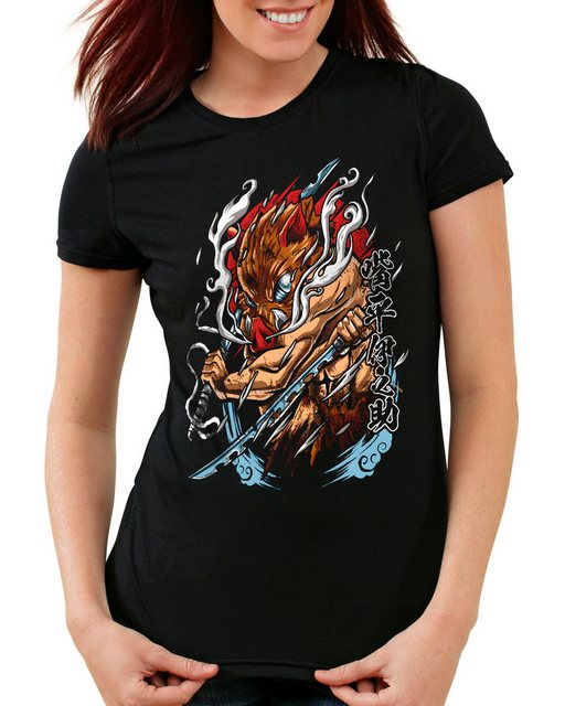 style3 T-Shirt Inosuke Blades demon slayer anime japan manga cosplay günstig online kaufen