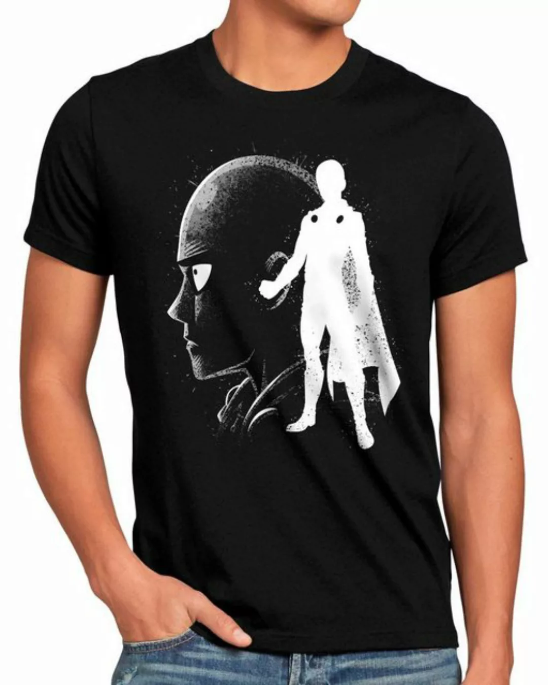style3 Print-Shirt Herren T-Shirt Brave and Bald one punch man saitama mang günstig online kaufen