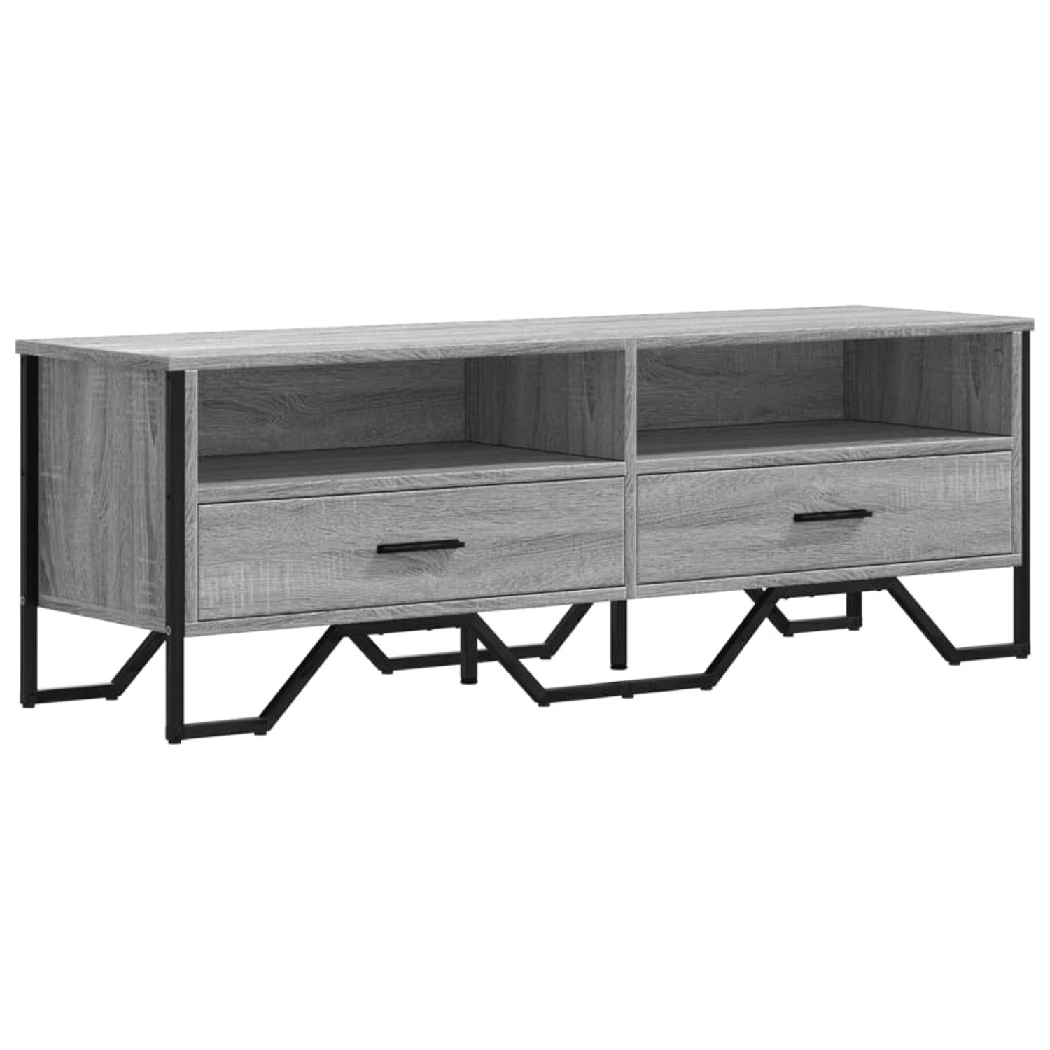 vidaXL TV-Schrank TV-Schrank Grau Sonoma 122x34x41 cm Holzwerkstoff (1-St) günstig online kaufen