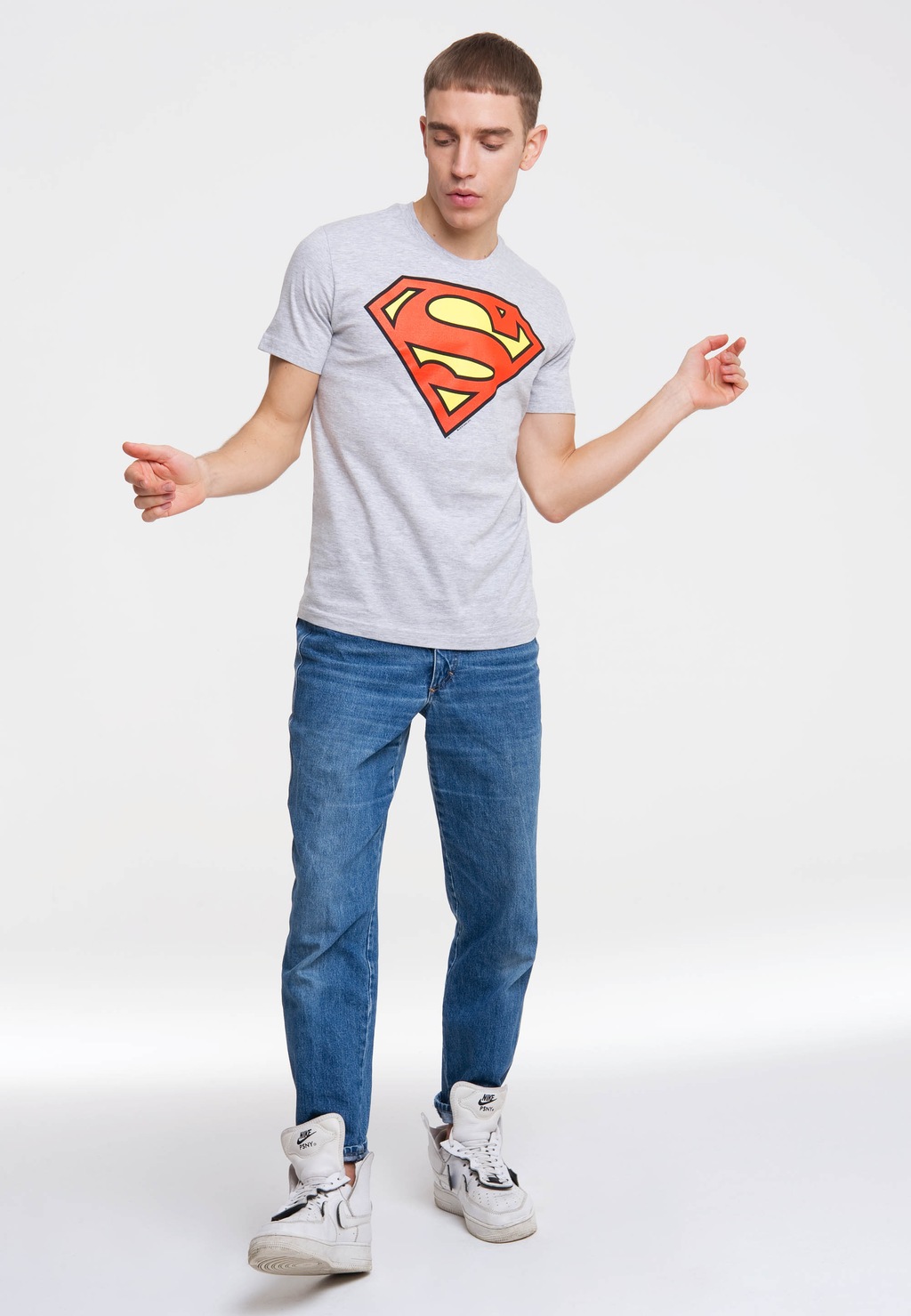 LOGOSHIRT T-Shirt "SUPERMAN - LOGO", mit Superhelden-Logo günstig online kaufen