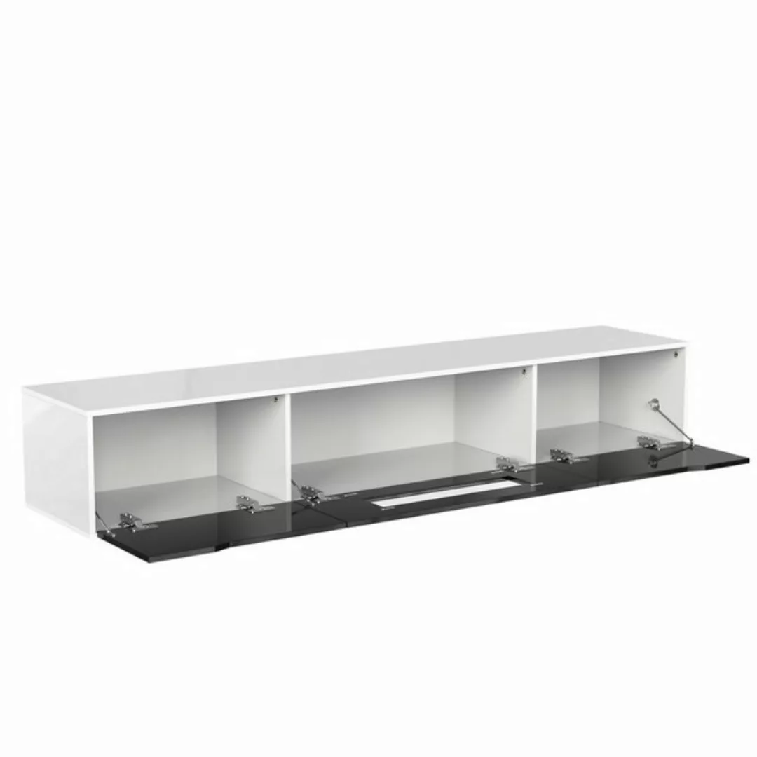 MODFU TV-Schrank Lowboard (1-St) Hochglanz,mit farbwechselndem LED-Licht,Kl günstig online kaufen