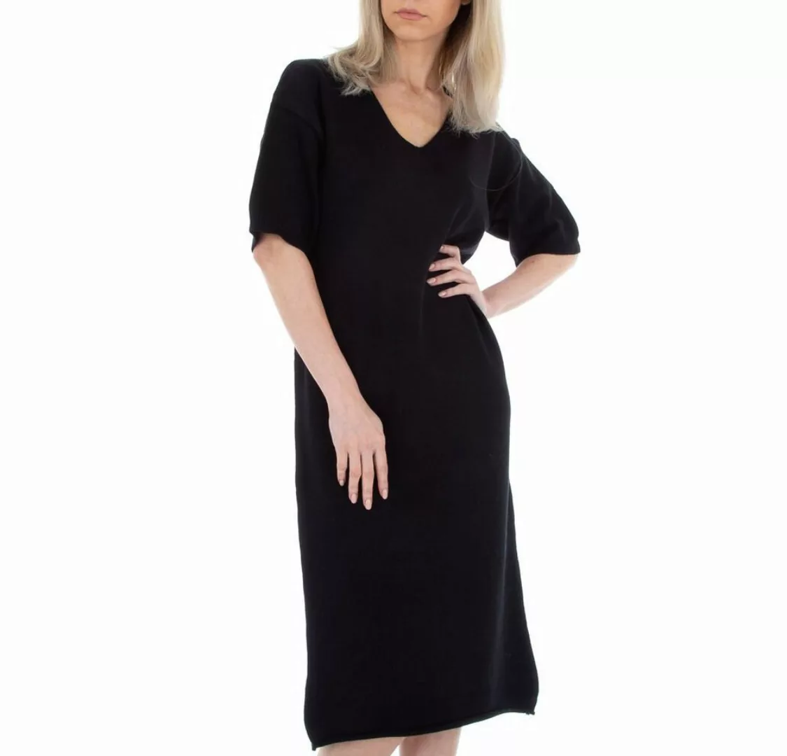 Ital-Design Bleistiftkleid Damen Freizeit Stretch Rippstrickoptik Stretchkl günstig online kaufen