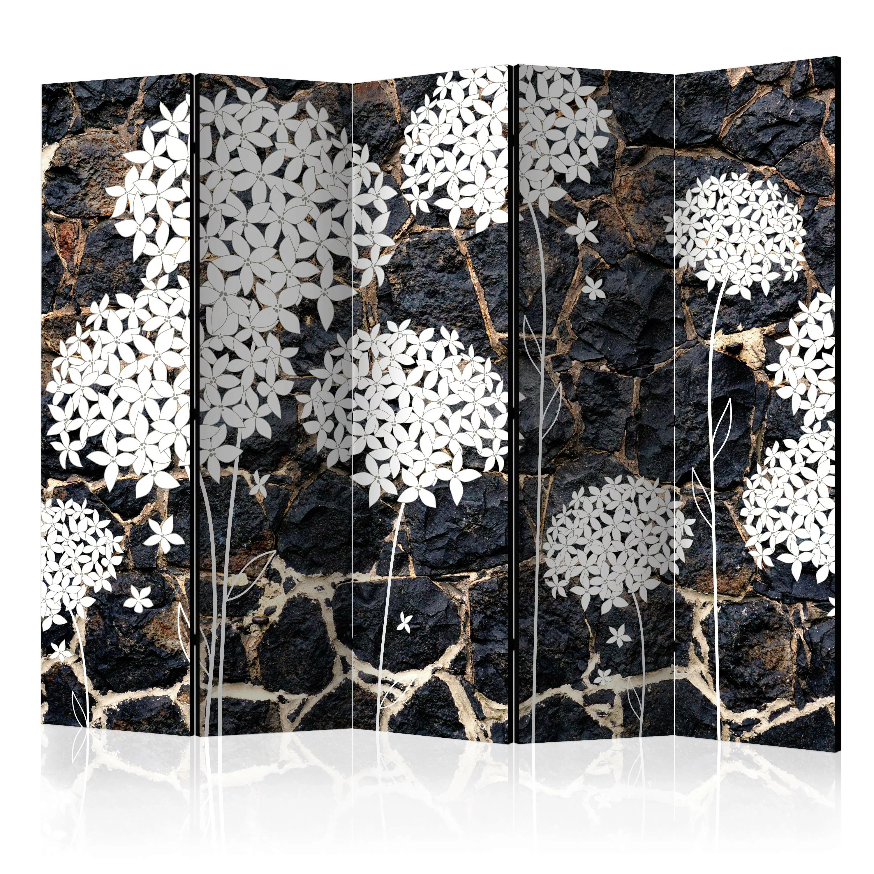 5-teiliges Paravent - Dark Garden Ii [room Dividers] günstig online kaufen