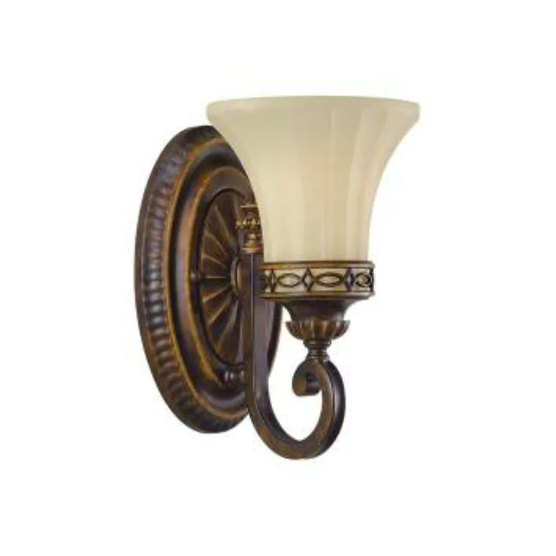 Wandlampe ANABELL 1 in Braun B:16cm Landhaus Lampe günstig online kaufen