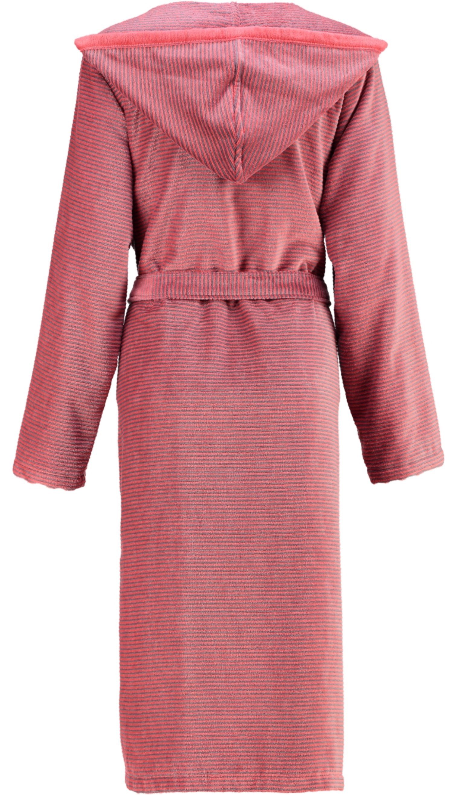 Cawö Damenbademantel 6432, Kurzform, Baumwolle, Kapuze, günstig online kaufen