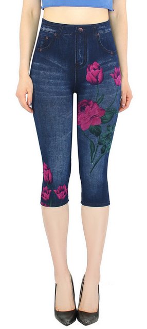 dy_mode Caprileggings High Waist Capri Jeggings Damen Leggings 3/4 Sommerle günstig online kaufen