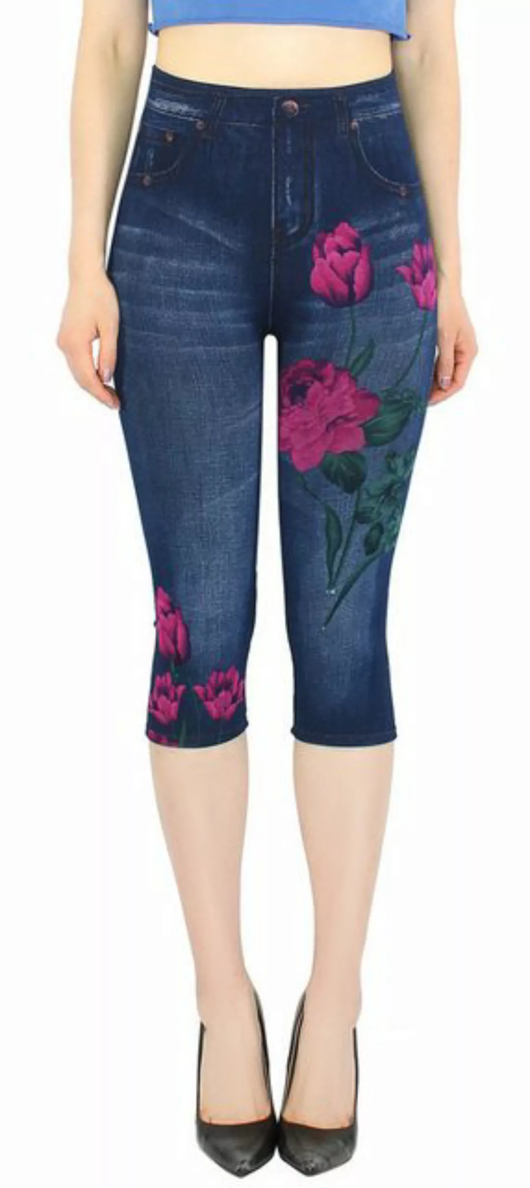 dy_mode Caprileggings High Waist Capri Jeggings Damen Leggings 3/4 Sommerle günstig online kaufen